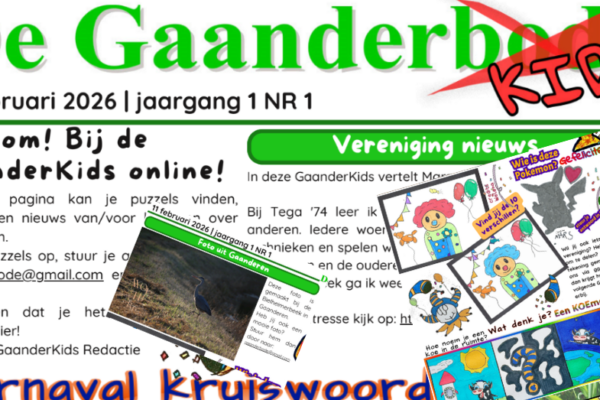 sfeerbeeld van De Gaanderkids met een collage van de eerste editie